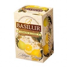 Чай Basilur Чарівні фрукти Лимон+Лайм 25 пак (саше)
