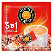 Растворимый кофе Черная карта 3в1 Original 12г*25шт