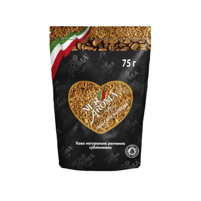 Кава розчинна Nero Aroma Caffe Naturale 75г