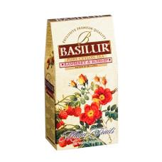 Чай Basilur картон 100г  В. фрукты Малина+Шиповник
