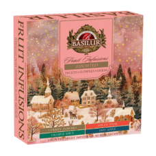 Чай Basilur Фруктові коктейлі Різдвяне асорті 40 пакетів (саше)