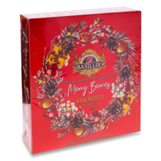 Чай Basilur Merry Berries часть 2 Ассорти 40 пакетов (саше)