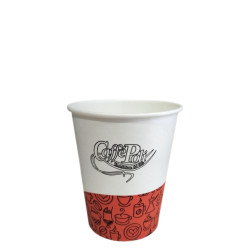 Стакан бумажный вендинг Caffe Poli красный 175мл