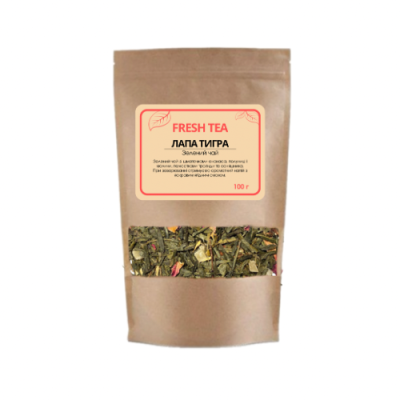 Чай зелений Fresh Tea Лапа тигра 100г
