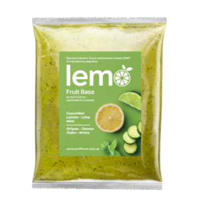 Фруктовое пюре Lemo Огірок - М'ята - Лайм - Лимон 1кг