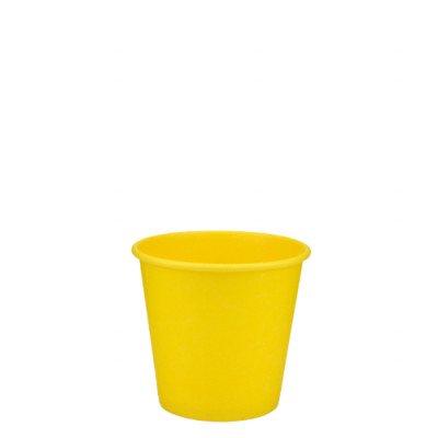 Стакан бумажный Sun cup жёлтый 110мл