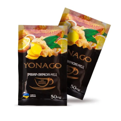 Витаминный чай Yonago Имбирь-Лимон-Мед 50г