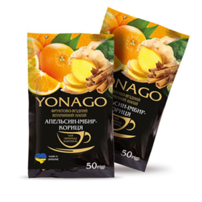 Витаминный чай Yonago Апельсин-Имбирь-Корица 50г 
